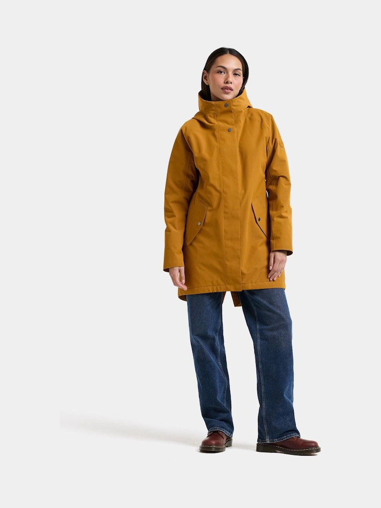 Didriksons Brown Alana Waterproof Coat - Image 1 of 6 Didriksons Brown Alana Waterproof Coat - Image 1 of 6