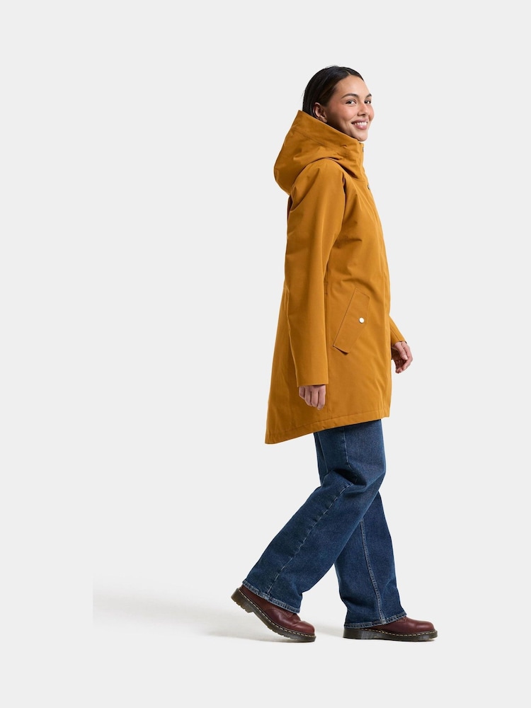 Didriksons Brown Alana Waterproof Coat - Image 2 of 6 Didriksons Brown Alana Waterproof Coat - Image 2 of 6