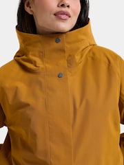 Didriksons Brown Alana Waterproof Coat - Image 6 of 6