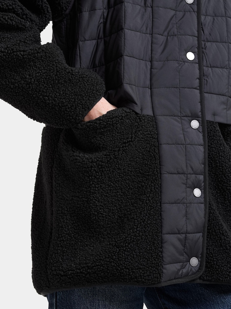 Didriksons Black Hazel Womens Hybrid Fleece - Image 6 of 6 Didriksons Black Hazel Womens Hybrid Fleece - Image 6 of 6