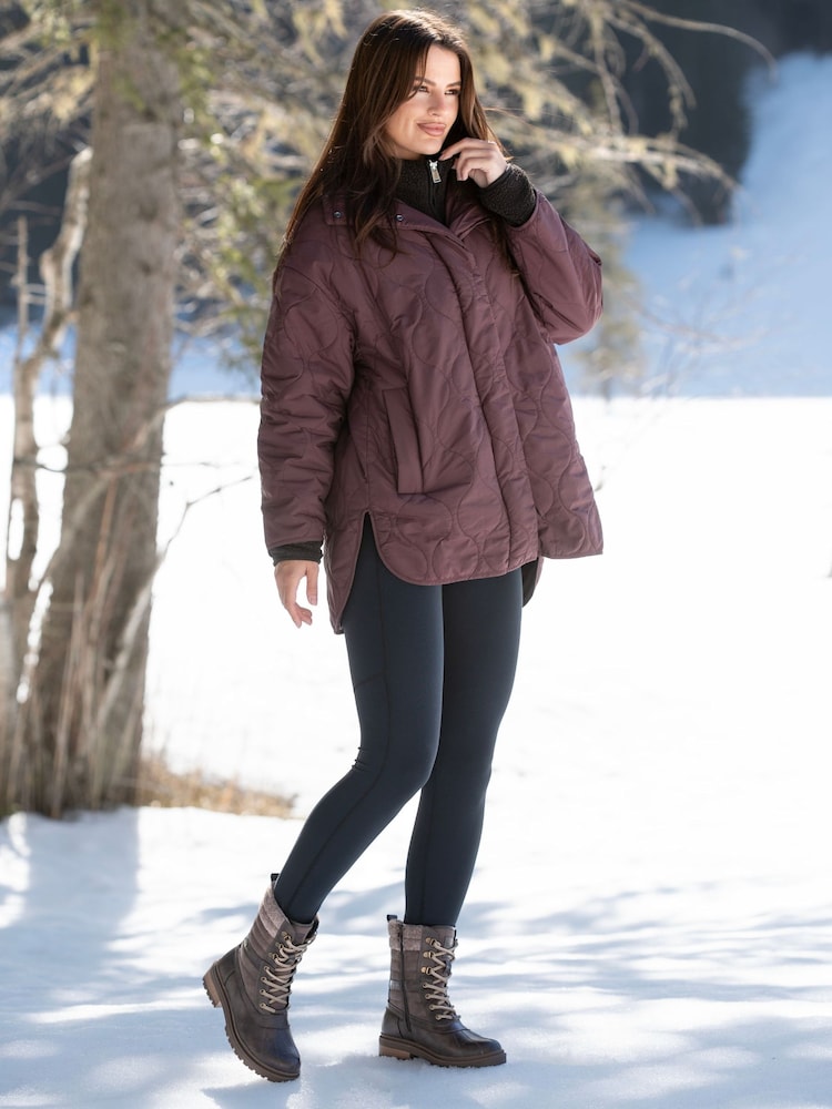 Lunar Brown Marla Ice Grip Waterproof Mid Boots - Image 2 of 7 Lunar Brown Marla Ice Grip Waterproof Mid Boots - Image 2 of 7
