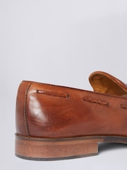 Brązowy - MOSS Highgate Tassel Loafers - Image 3 of 4