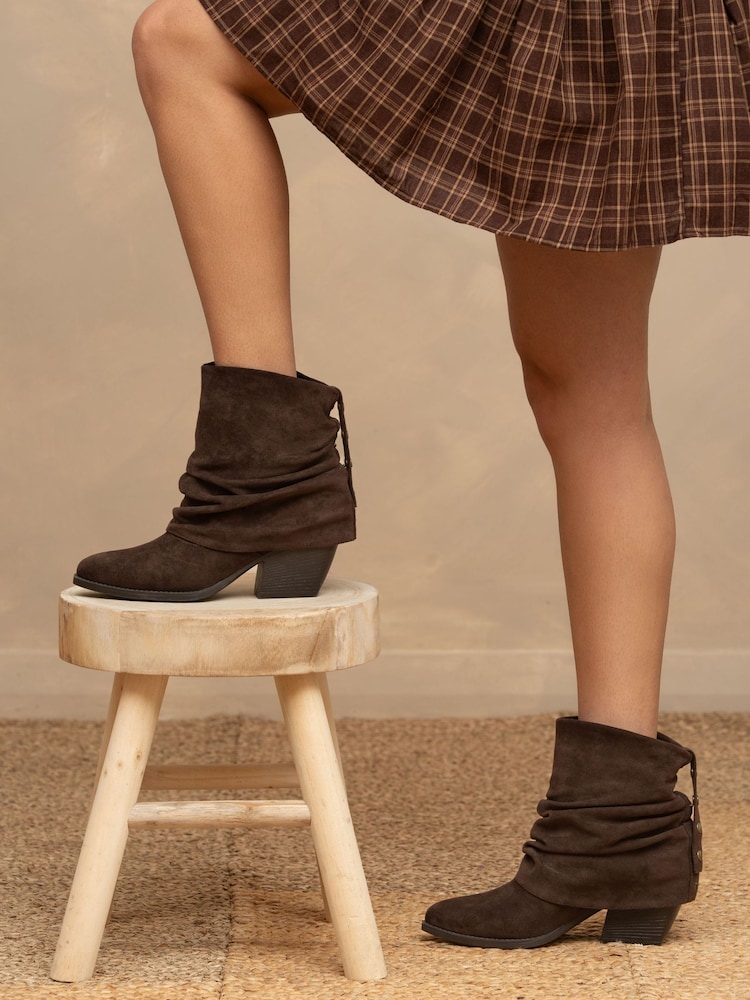 Lunar Dark Brown Monica Ankle Boots - Image 1 of 7 Lunar Dark Brown Monica Ankle Boots - Image 1 of 7