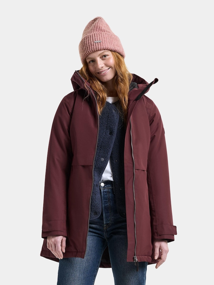Didriksons Red Tiril Womens Waterproof Coat - Image 1 of 6 Didriksons Red Tiril Womens Waterproof Coat - Image 1 of 6