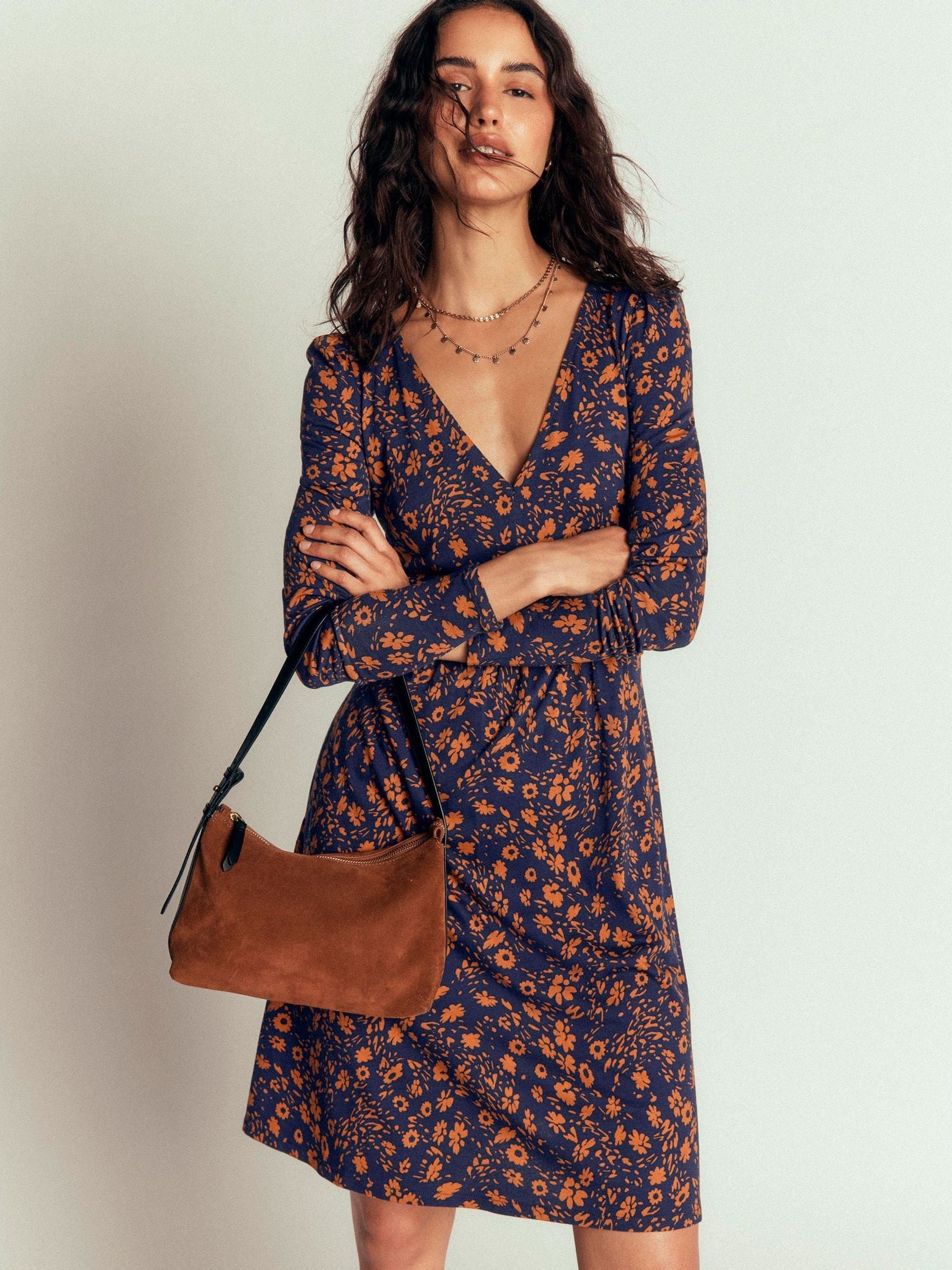 Buy Boden Blue Briony Jersey Short Dress from Next USA