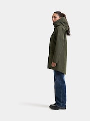 Didriksons Green Alana Waterproof Coat - Image 4 of 6