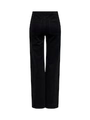 ONLY Black High Waist Wide Leg Jeans - Image 6 of 6