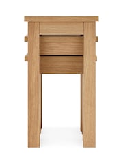 Natural Malvern Oak Effect Rectangle Set of 3 Nest of Tables - Image 7 of 8