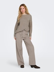 ONLY Natural Mid Waist Tie Belt Corduroy Jeans - Image 1 of 5