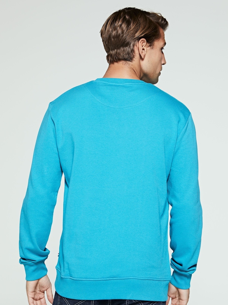U.S. Polo Assn. Blue Dotty Graphic Crew Sweatshirt - Image 2 of 6
