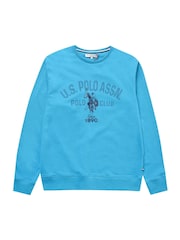 U.S. Polo Assn. Blue Dotty Graphic Crew Sweatshirt - Image 4 of 6