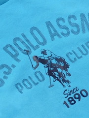 U.S. Polo Assn. Blue Dotty Graphic Crew Sweatshirt - Image 6 of 6