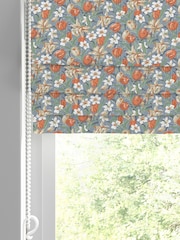 Laura Ashley Dusky Seaspray Blue Tulips Made to Measure 100% Cotton Roman Blinds - Image 2 of 6