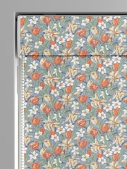Laura Ashley Dusky Seaspray Blue Tulips Made to Measure 100% Cotton Roman Blinds - Image 3 of 6