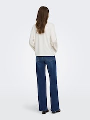 ONLY Dark Blue Madison High Waist Super Stretch Wide Leg Jeans - Image 2 of 6