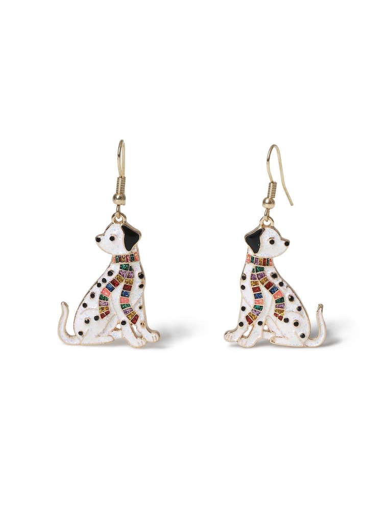 Christmas Dalmatian Dog Drop Earrings - Bild 2 von 3 Christmas Dalmatian Dog Drop Earrings - Bild 2 von 3
