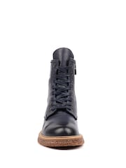 Lunar Blue Venus Leather Ankle Boots - Image 6 of 7