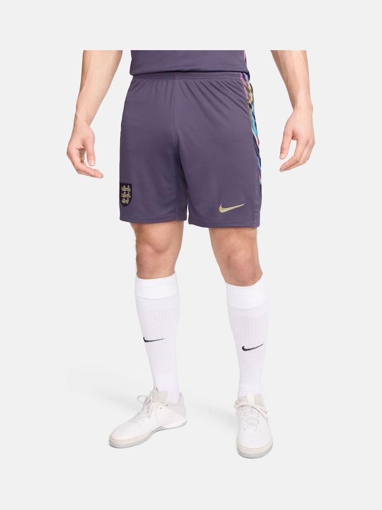 Nike Purple Dri-FIT England Stadium Home Football Shorts - Image 1 of 7