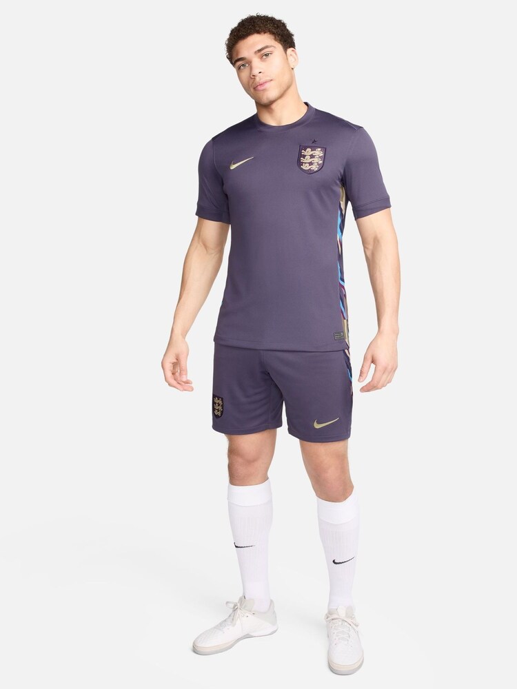 Nike Purple Dri-FIT England Stadium Home Football Shorts - Image 7 of 7