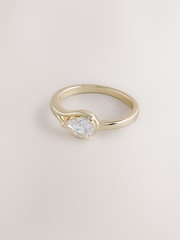 Aela Gold Tone Diamond Simulants Wrap Ring - Image 1 of 3