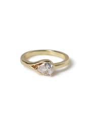 Aela Gold Tone Diamond Simulants Wrap Ring - Image 3 of 3
