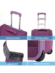 Flight Knight 55x40x20cm Ryanair Priority Soft Case Cabin Carry On Suitcase Hand Mono Canvas Luggage - Image 4 of 7