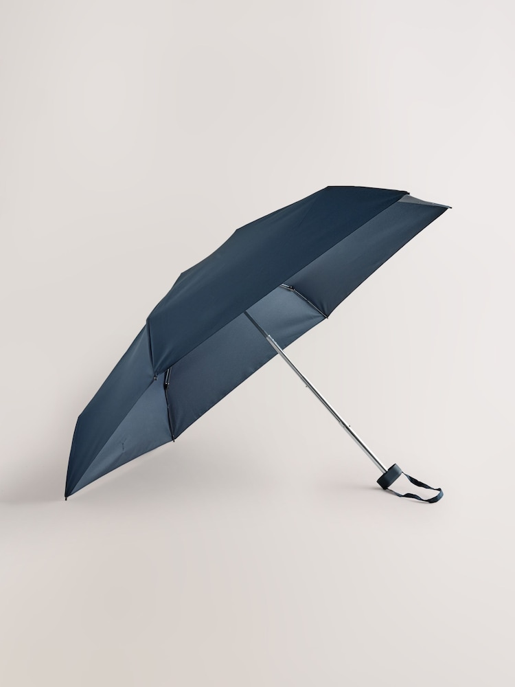 Granatowy - Kompaktowy parasol z nadrukiem - Obraz 2 z 4 Granatowy - Kompaktowy parasol z nadrukiem - Obraz 2 z 4