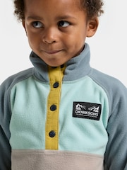 Didriksons Ocean Blue Monte Half Button Fleece - Image 4 of 5