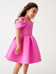 Baker by Ted Baker Bow Shoulder Embossed Scuba Dress - Image 1 of 11