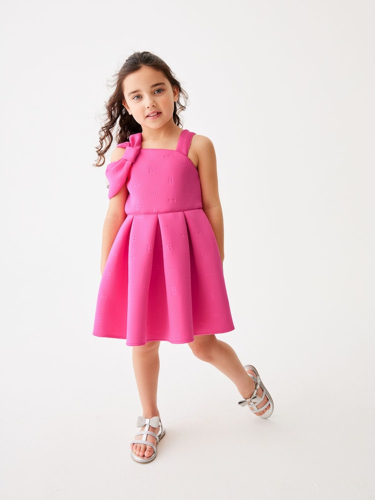 Baker by Ted Baker Bow Shoulder Embossed Scuba Dress - Image 3 of 11