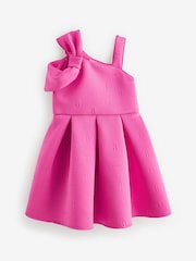 Baker by Ted Baker Bow Shoulder Embossed Scuba Dress - Image 7 of 11