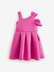 Baker by Ted Baker Bow Shoulder Embossed Scuba Dress - Image 8 of 11