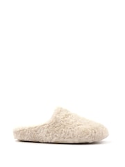 Lunar Cream Inga Light Mule Slippers - Image 1 of 5