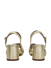 Radley London Gold Cherry Garden Pier Crossover Block Heeled Sandals - Image 3 of 3