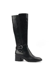 Lunar Black Sindy Long Boots - Image 2 of 2
