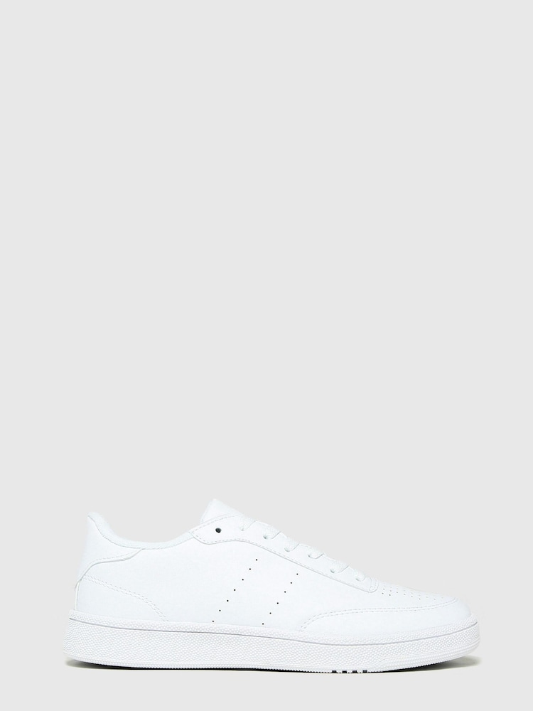 Schuh Womens White Manning Court Lace-Up Shoes - Image 1 of 4