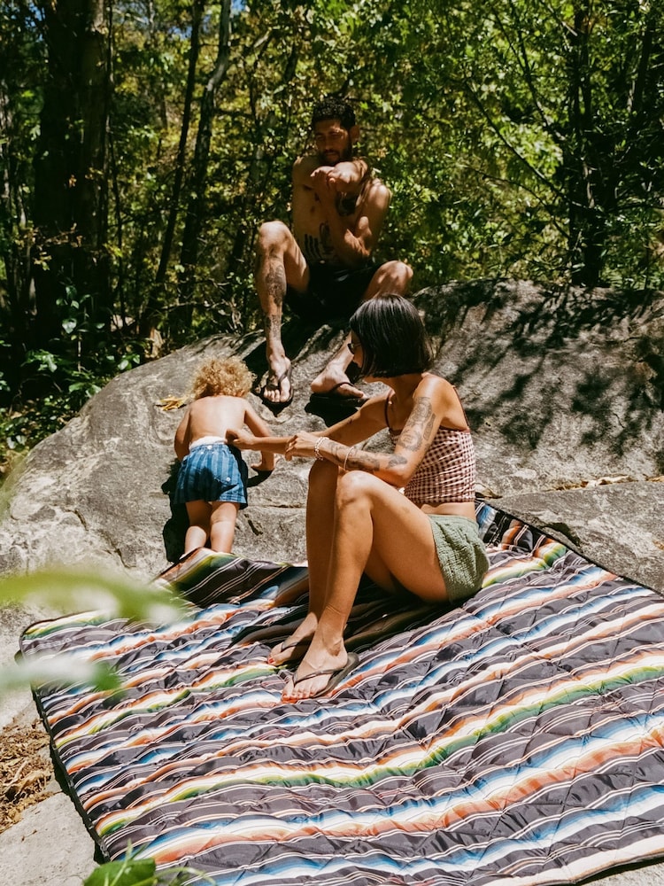 SlowTide Black Santana Packable Picnic Blanket - Image 1 of 8 SlowTide Black Santana Packable Picnic Blanket - Image 1 of 8