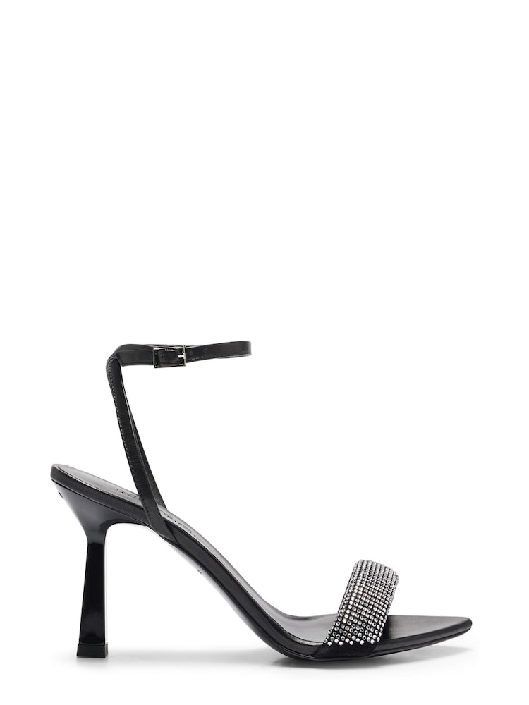 HUGO Black Katniss Ankle Strap Open Toe Sandals - Image 1 of 6