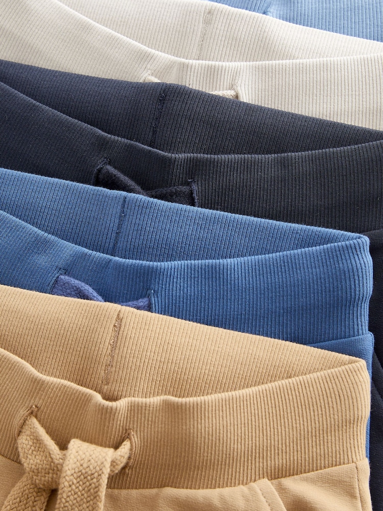 Navy/Blue/Tan Joggers 5 Pack (3mths-7yrs) - Image 8 of 8