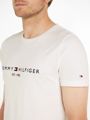 Tommy Hilfiger White Logo T-Shirt - Image 3 of 5