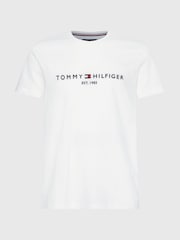 Tommy Hilfiger White Logo T-Shirt - Image 4 of 5