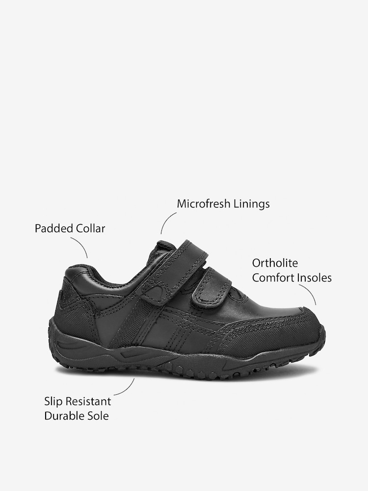 Negro - Zapatos escolares de cuero con dos tiras - Imagen 7 de 7 Negro - Zapatos escolares de cuero con dos tiras - Imagen 7 de 7