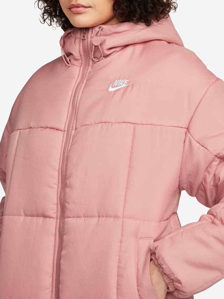 Nike Pink Therma-FIT Classic Parka Long Line Coat - Image 3 of 3