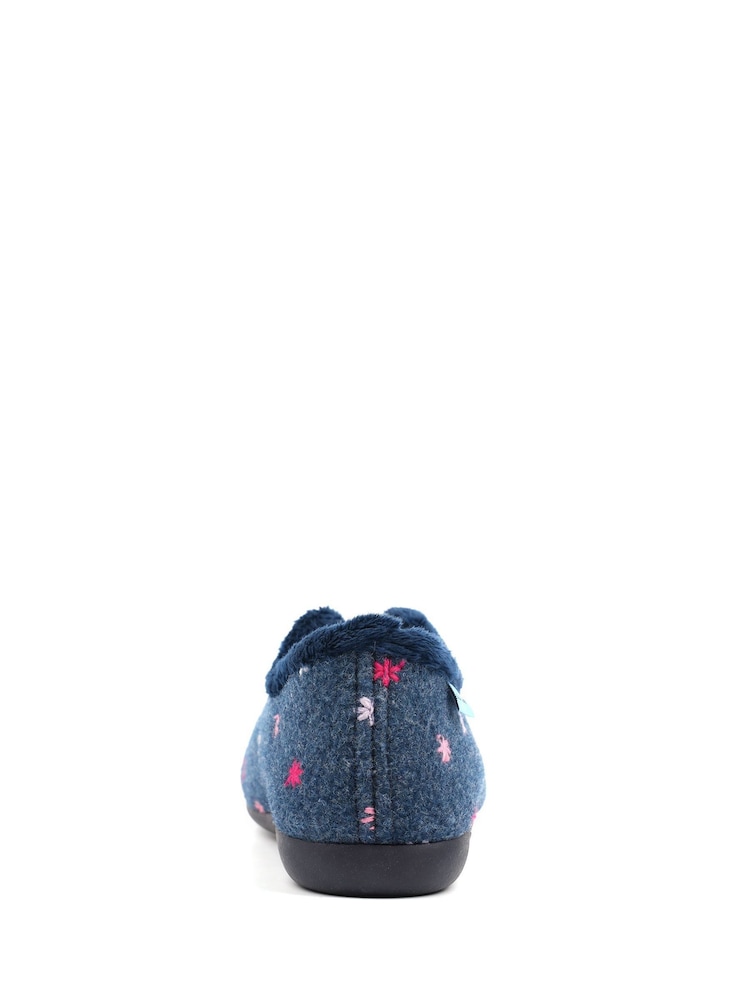 Lunar Florance Navy Slippers - Bilde 5 av 5