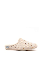 Lunar Cream Lunar Cerys Mule Slippers - Image 3 of 5