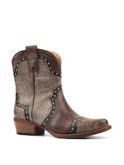 Lunar Brown Marley Ankle Boots - Image 3 of 6