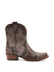 Lunar Brown Marley Ankle Boots - Image 4 of 6