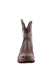 Lunar Brown Marley Ankle Boots - Image 5 of 6
