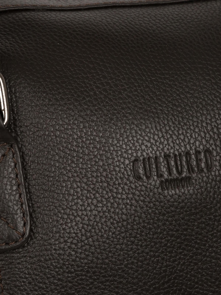 Cultured London Ocean Leather Holdall - Image 4 of 5