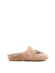 Lunar Brown Buffy Mule Slippers - Image 3 of 5
